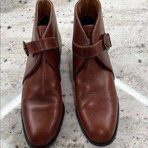 Etienne Aigner Brown Leather Ankle Boots